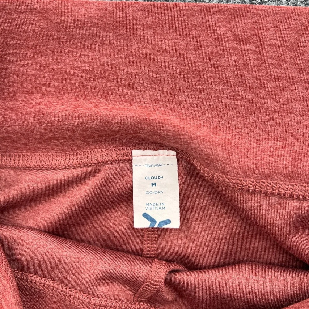 Old Navy Leggings Womens M Rust Coral Go Dry Cloud Activewear Yoga Gym Workout